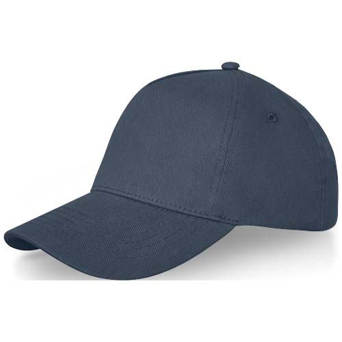 Casquette 5 pans coton brossé personnalisée Doyle Bleu hale
